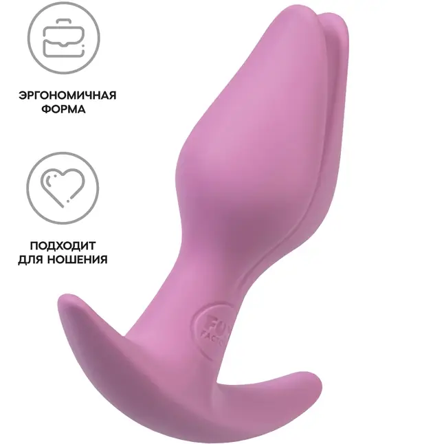 Розовый анальный стимулятор Bootie Fem - 8,5 см. Фотография 3.