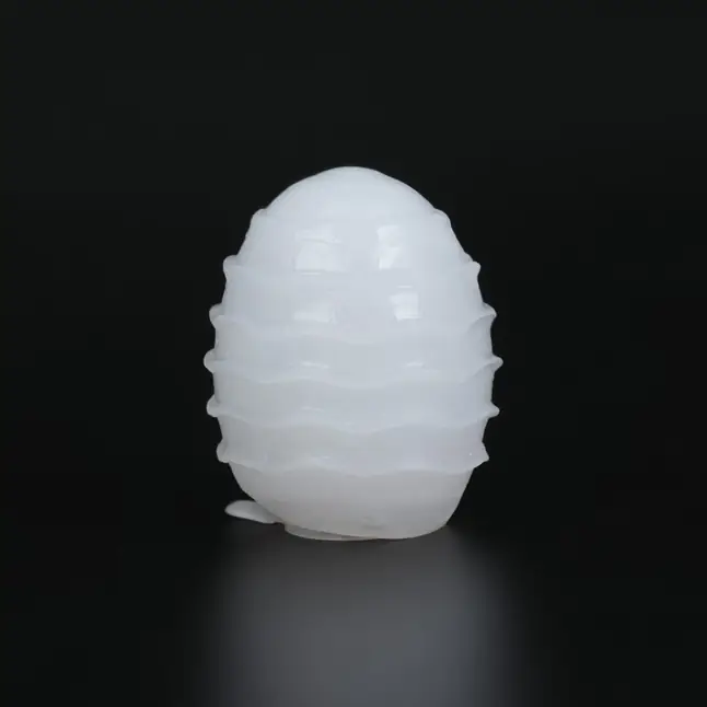 Рельефный мастурбатор EGG в синем футляре - Оки-Чпоки. Фотография 5.