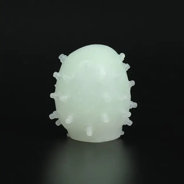 Рельефный мастурбатор EGG в зеленом футляре - Оки-Чпоки. Фотография 5.