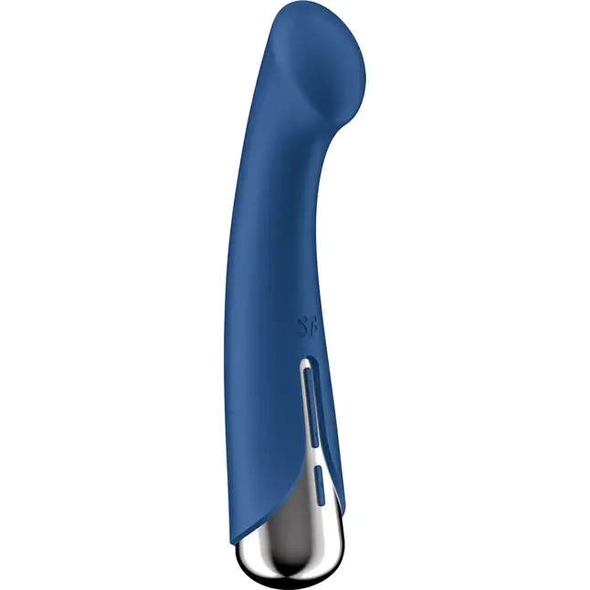 Синий вибратор для G-стимуляции Spinning G-Spot 1 - 17 см