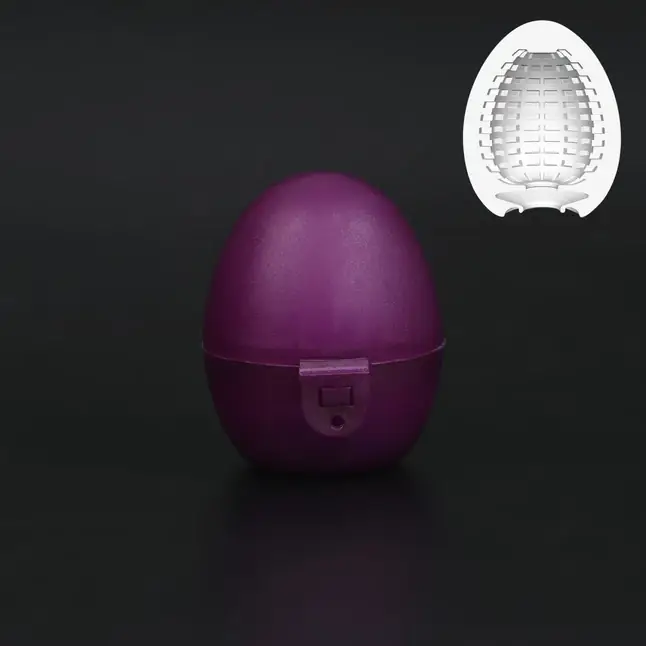 Мастурбатор-яйцо EGG в фиолетовом футляре для хранения - Оки-Чпоки