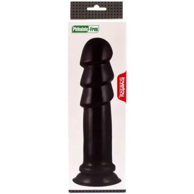 Черный анальный фаллоимитатор 11.25 King Sized Anal Ripples - 28 см. Фотография 2.