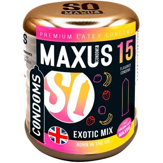 Ароматизированные презервативы Maxus Exotic Mix - 15 шт