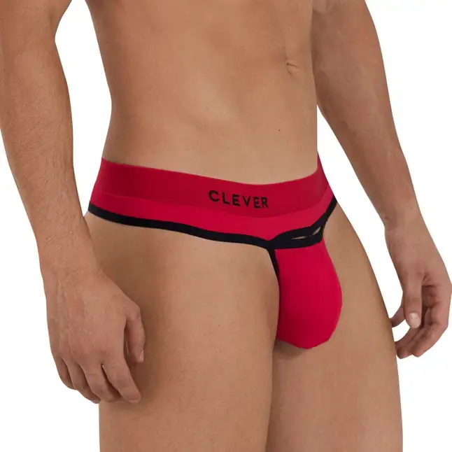 Красные мужские трусы-стринги Celestial Thong. Фотография 2.