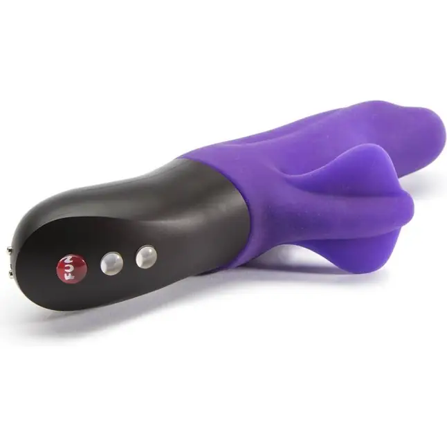 Фиолетовый пульсатор с клиторальным лепестком Bi Stronic Fusion - 21,5 см. Фотография 4.