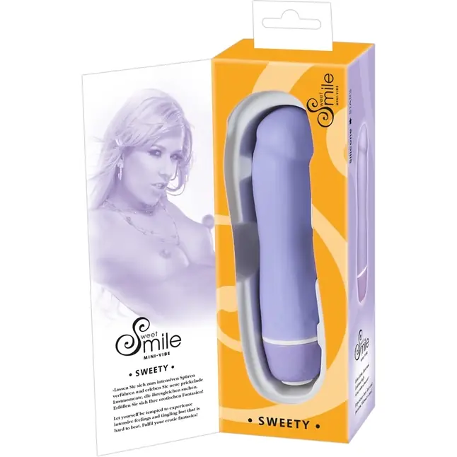 Сиреневый мини-вибратор Mini Sweety - 12,4 см - Sweet Smile. Фотография 5.