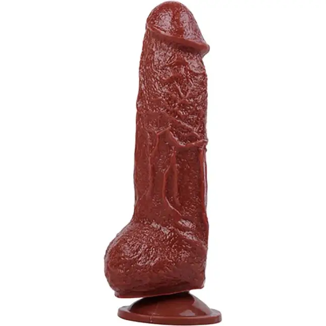 Коричневый фаллоимитатор Skinsation Black Tie Affaire Donatello - 17 см - Skinsation