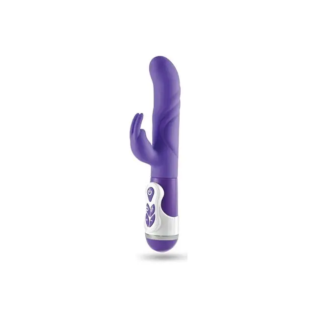 Фиолетовый вибратор Lusty Bunny - 23 см