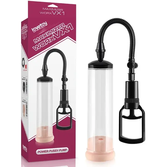 Вакуумная помпа с телесным вкладышем Maximizer WorxVX1 Pussy Pump