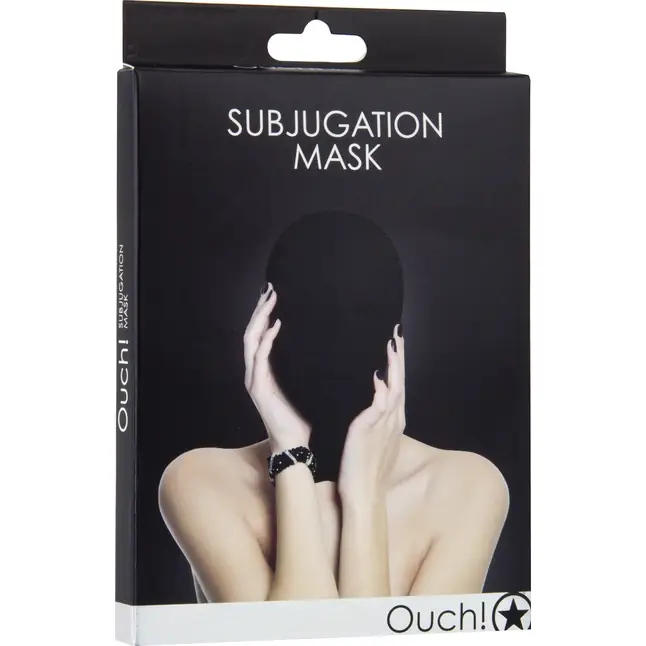Закрытая черная маска на лицо Subjugation - Ouch!. Фотография 2.
