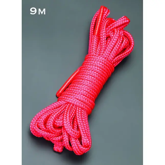 Красная веревка для связывания - 9 м - BDSM accessories