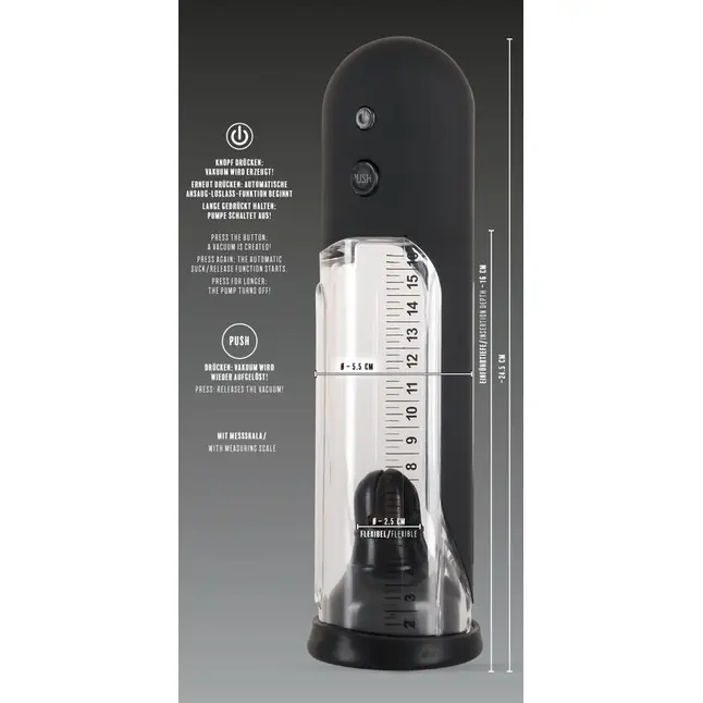 Автоматическая вакуумная помпа для пениса Rebel Automatic Pump - You2Toys. Фотография 5.