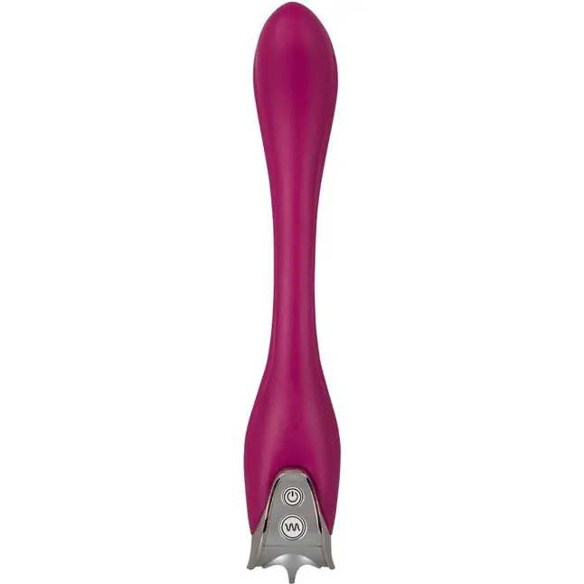 Розовый гнущийся вибратор Flexi Lover - 24 см - Smile. Фотография 3.