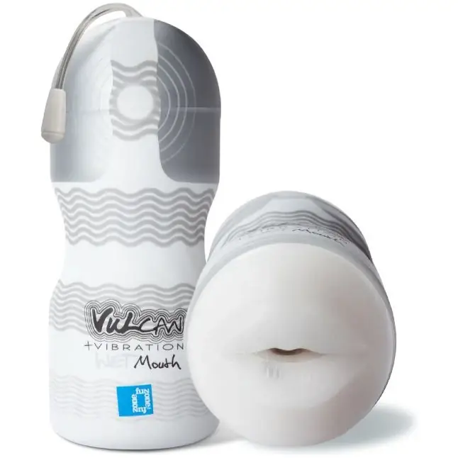 Мастурбатор-ротик с вибрацией Vulcan Love Skin Masturbator Wet Mouth Vibe - Vulcan. Фотография 2.