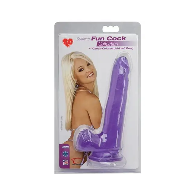 Гелевый фаллоимитатор на присоске TLC Carmen’s Fun Cock - 17,5 см - TLC. Фотография 2.