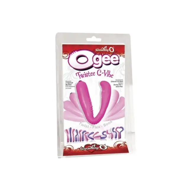 Розовый вибромассажер The O Gee. Фотография 2.