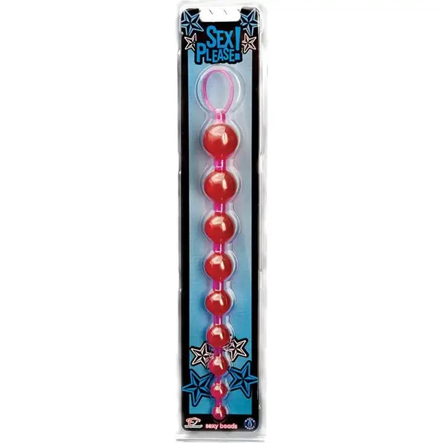 Розовые анальные бусы Sex Please! Sexy Beads - 25 см - Sex Please!. Фотография 2.