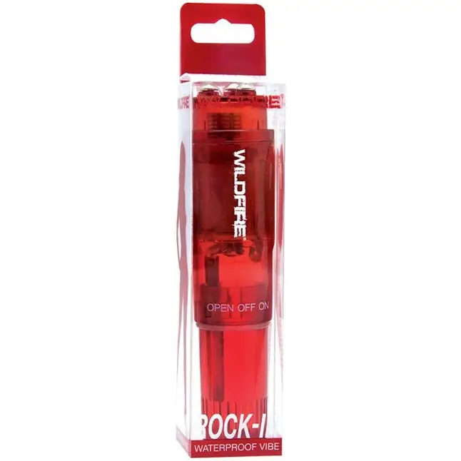 Красная водонепроницаемая виброракета Wildfire Rock-In Waterproof Massager - Wildfire. Фотография 2.