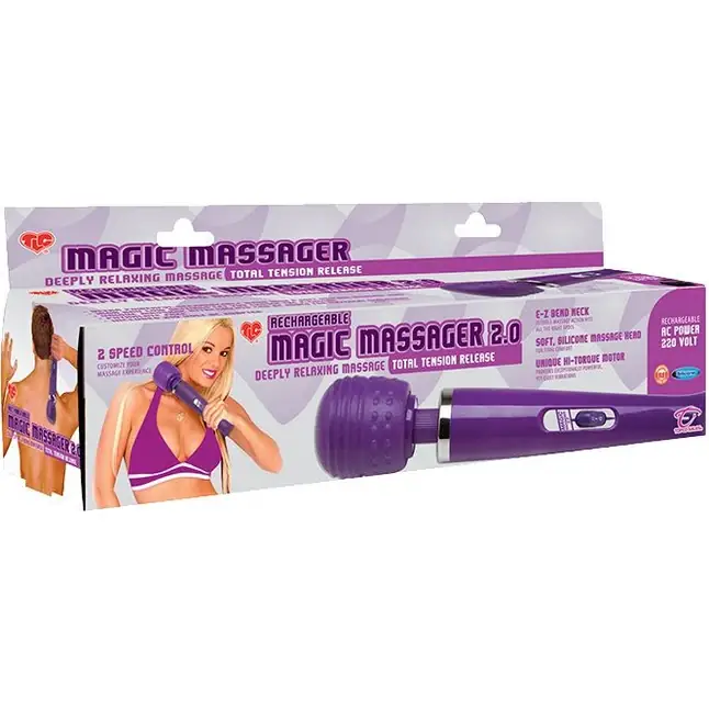 Перезаряжаемый массажер TLC Rechargeable Magic Massager 2.0 - Magic Massager. Фотография 2.
