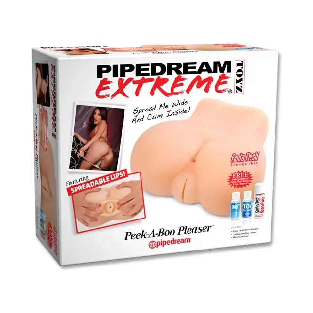 Реалистичная вагина и анус Peek-A-Boo Pleaser - Pipedream Extreme Toyz. Фотография 2.
