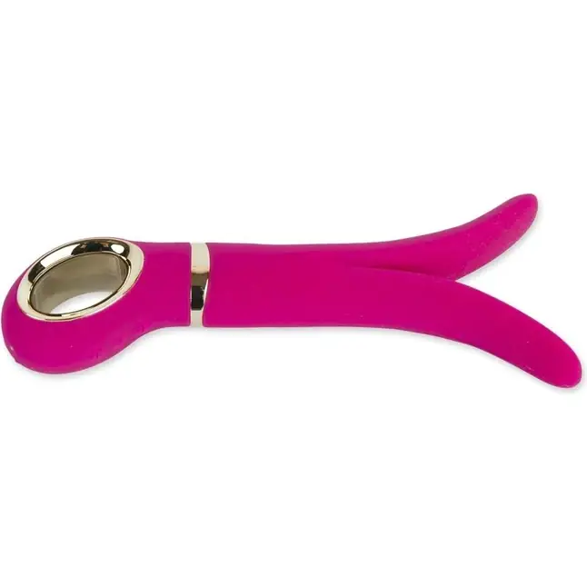 Ярко-розовый анатомический вибромассажер Fun Toys Gvibe 2 - 18 см. Фотография 5.