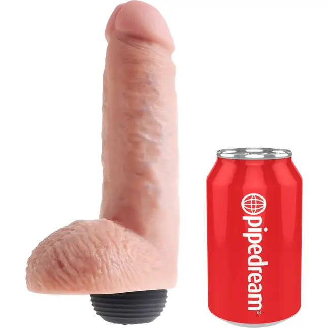 Реалистичный фаллоимитатор с эффектом семяизвержения Squirting Cock with Balls - 20,3 см - King Cock. Фотография 3.