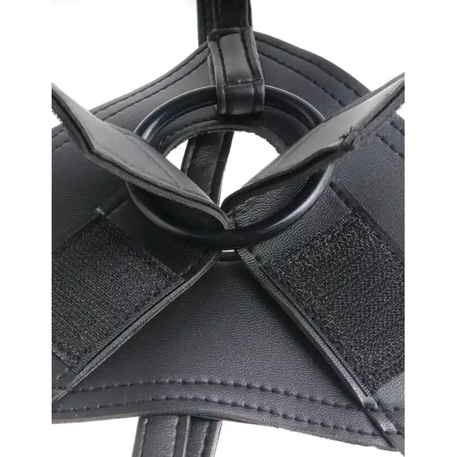 Страпон на виниловых трусиках Strap-on Harness Cock - 17,8 см - King Cock. Фотография 4.