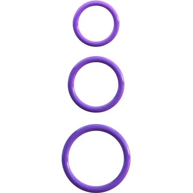 Набор из трех эрекционных колец Silicone 3-Ring Stamina Set - Fantasy C-Ringz