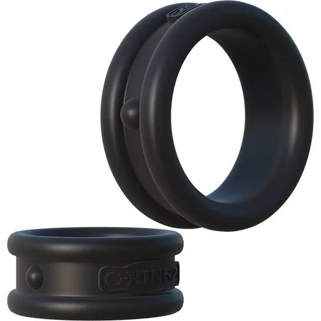 Набор из двух эрекционных колец Max-Width Silicone Rings - Fantasy C-Ringz