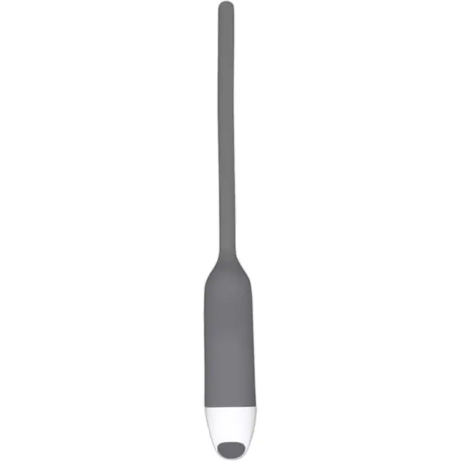 Серый вибратор для уретры Silicone Dilator - You2Toys. Фотография 2.