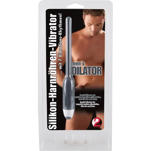 Серый вибратор для уретры Silicone Dilator - You2Toys. Фотография 4.