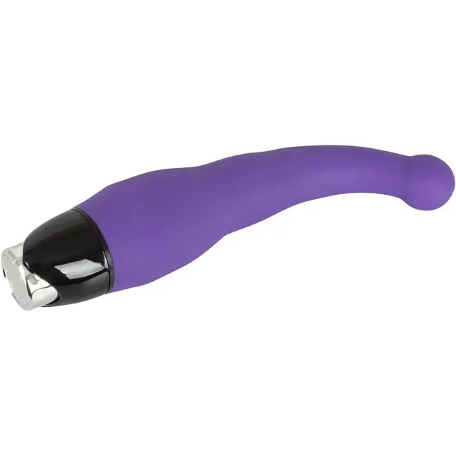 Фиолетовый вибратор для G-стимуляции Simply Silicone - 21 см - You2Toys. Фотография 2.