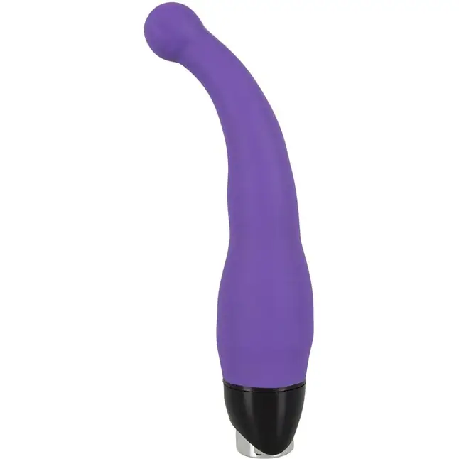 Фиолетовый вибратор для G-стимуляции Simply Silicone - 21 см - You2Toys