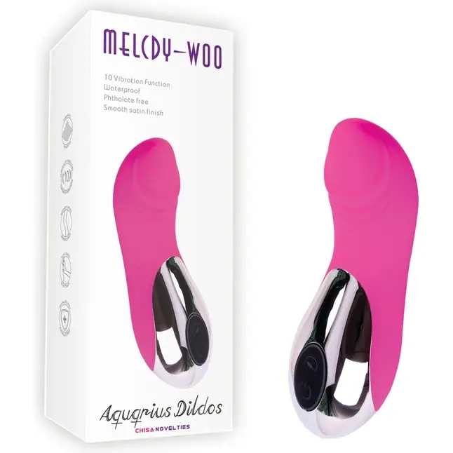 Компактный вибратор обтекаемой формы Aquarius Dildos - 14,3 см. Фотография 3.