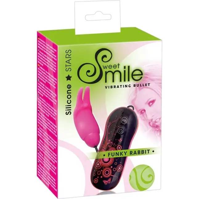 Розовый вибростимулятор Smile Funky Rabbit - Smile. Фотография 3.
