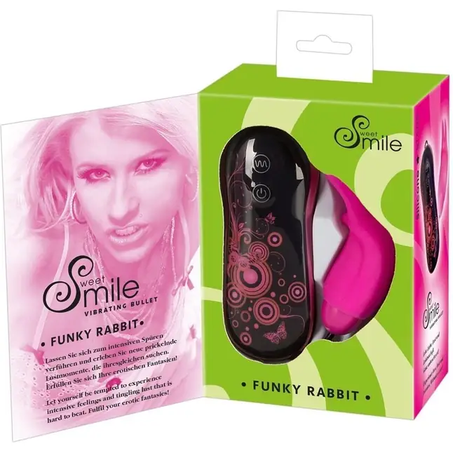 Розовый вибростимулятор Smile Funky Rabbit - Smile. Фотография 4.