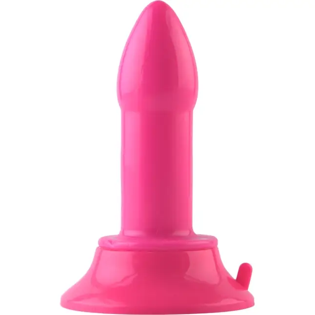 Розовая анальная втулка с широким основанием POPO Pleasure - 11,9 см. Фотография 2.