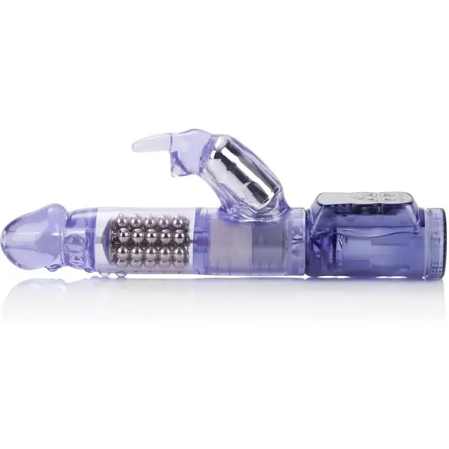 Фиолетовый вибромассажер Waterproof Jack Rabbit - 22 см - Jack Rabbits. Фотография 4.