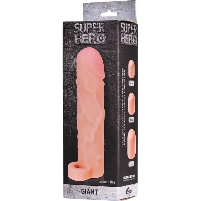 Фаллоудлинитель SUPER HERO Giant - 22 см - Super Hero. Фотография 3.