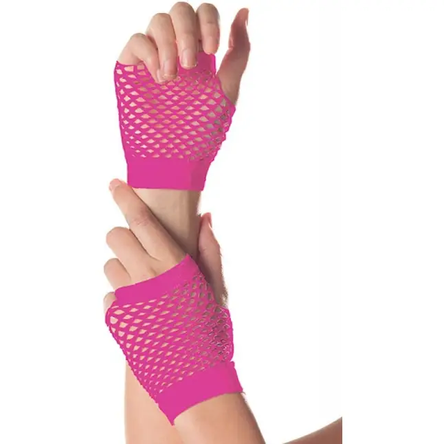 Короткие перчатки Fishnet Gloves. Фотография 2.