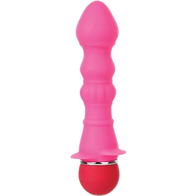 Розовый вибромассажер для анальной стимуляции PURRFECT SILICONE ANAL VIBRATOR PINK - 12,7 см - Purrfect Silicone