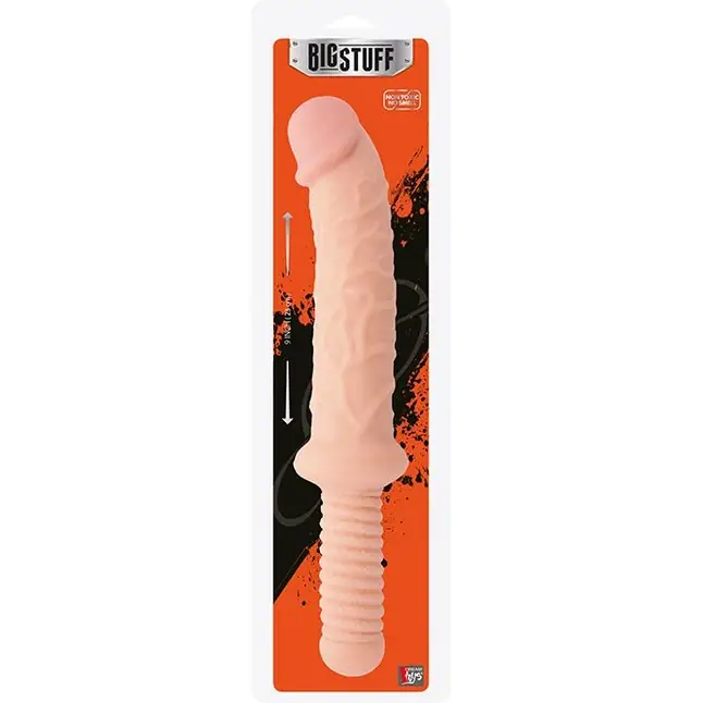 Реалистичный фаллоимитатор с ручкой BIGSTUFF DONG WITH HANDLE - 37 см - BigStuff. Фотография 2.
