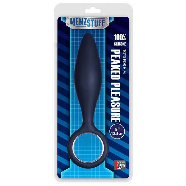 Чёрная анальная втулка MENZSTUFF PEAKED PLEASURE - 12,5 см - MenzStuff. Фотография 2.