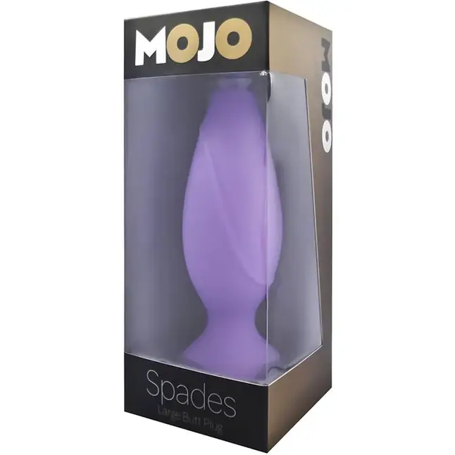 Фиолетовая анальная силиконовая пробка Mojo - 11 см - Mojo. Фотография 2.