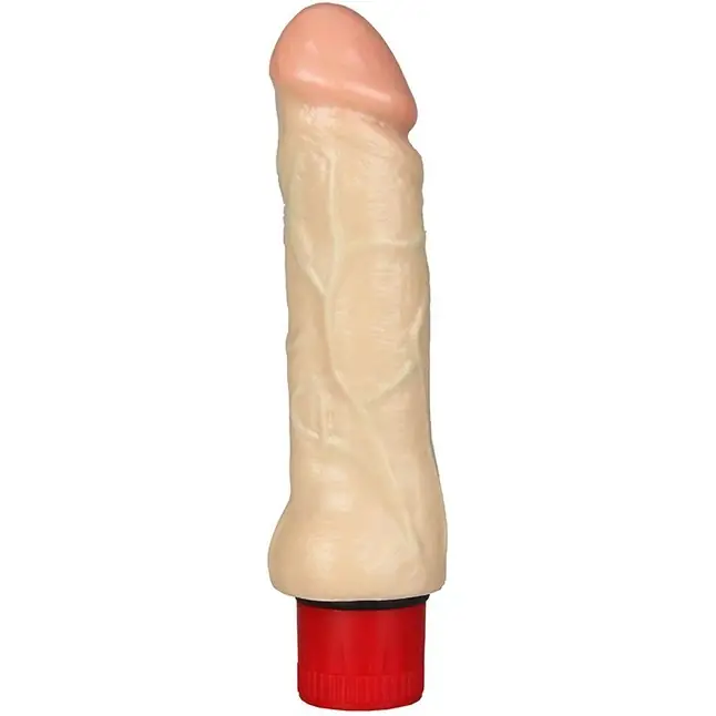 Мультискоростной телесный вибромассажёр REALSTUFF 7INCH VIBRATOR - 17,8 см - RealStuff