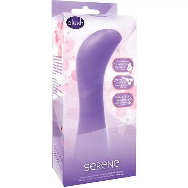Фиолетовый G-стимулятор LUXE SERENE с широким основанием - 15,8 см. Фотография 2.