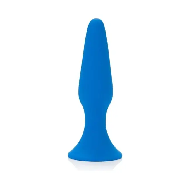 Синий набор Posh Silicone Performance Kits: анальная пробка и 3 эрекционных кольца - Posh. Фотография 4.