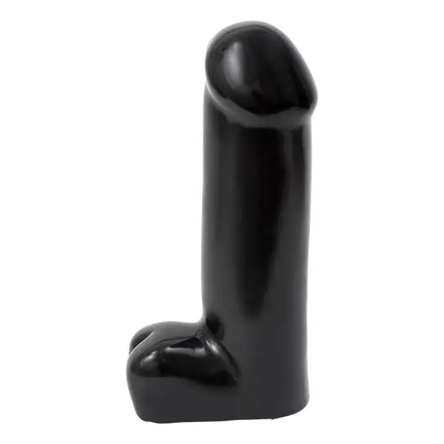 Большой черный фаллоимитатор Giant Cock With Balls - 28 см - The Classics