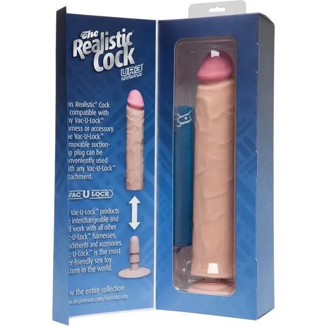 Большой реалистичный фаллоимитатор без мошонки - 31 см - The Realistic Cock. Фотография 2.