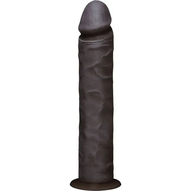 Коричневый дилдо на присоске - 27 см - The Realistic Cock